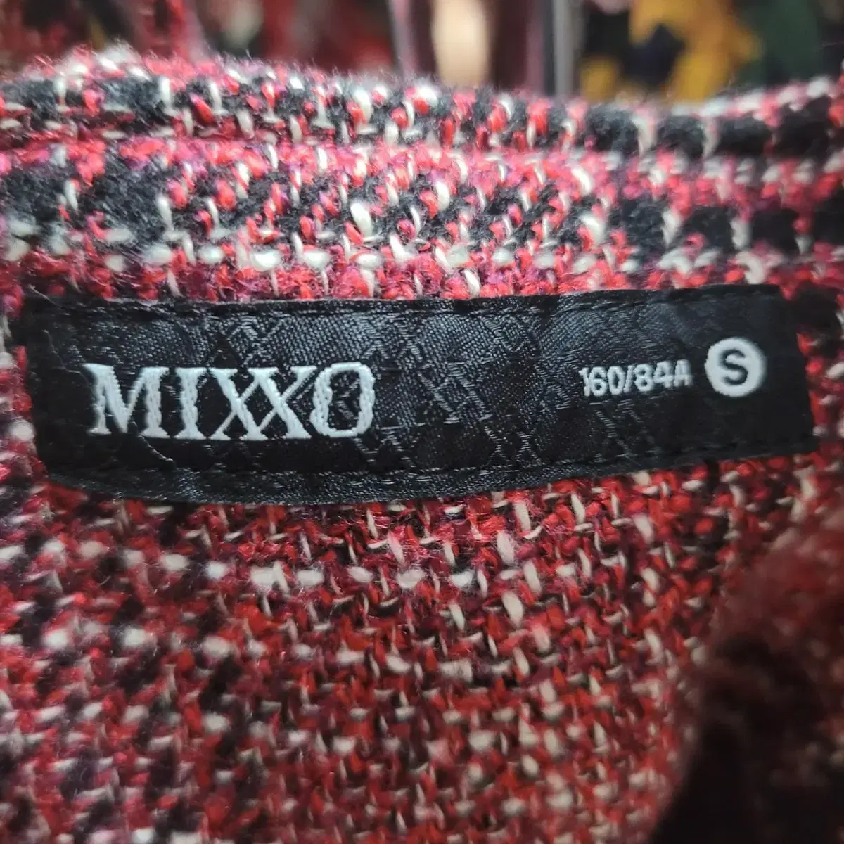 MIXXO 미쏘 레드 트위드 원피스