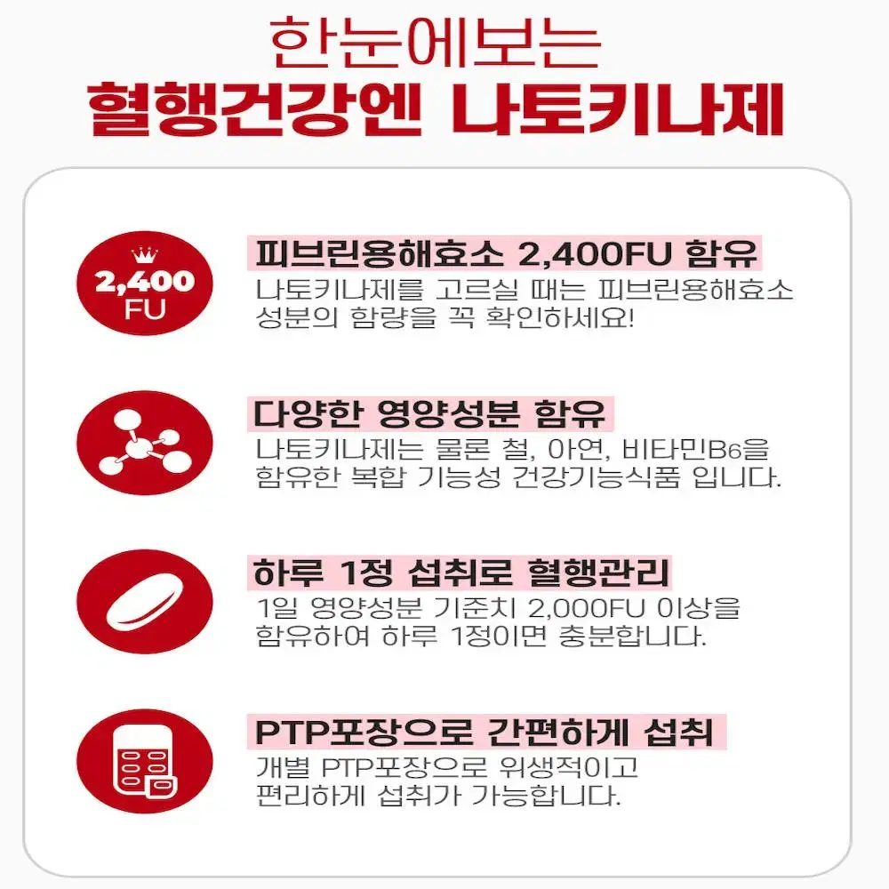 종근당 나토키나제 혈액순환영양제 나토키나아제 30정x1