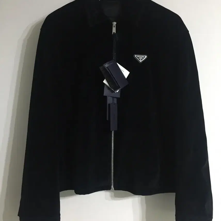 프라다 PRADA / 변우석 착용 벨벳 데님 블루종 자켓 사진 6