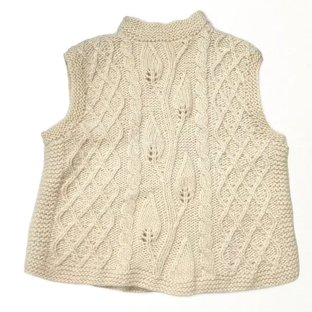 vintage handmade bud flower knit vest