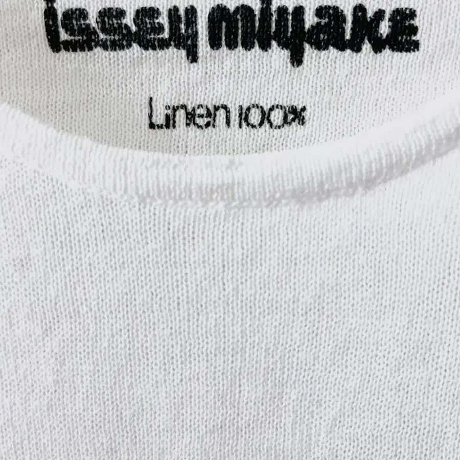 이세이 미야케 Linen 100% 니트 탑 Women Free