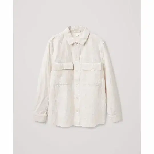 COS RELAXED-FIT JACQUARD OVERSHIRT L 사이즈