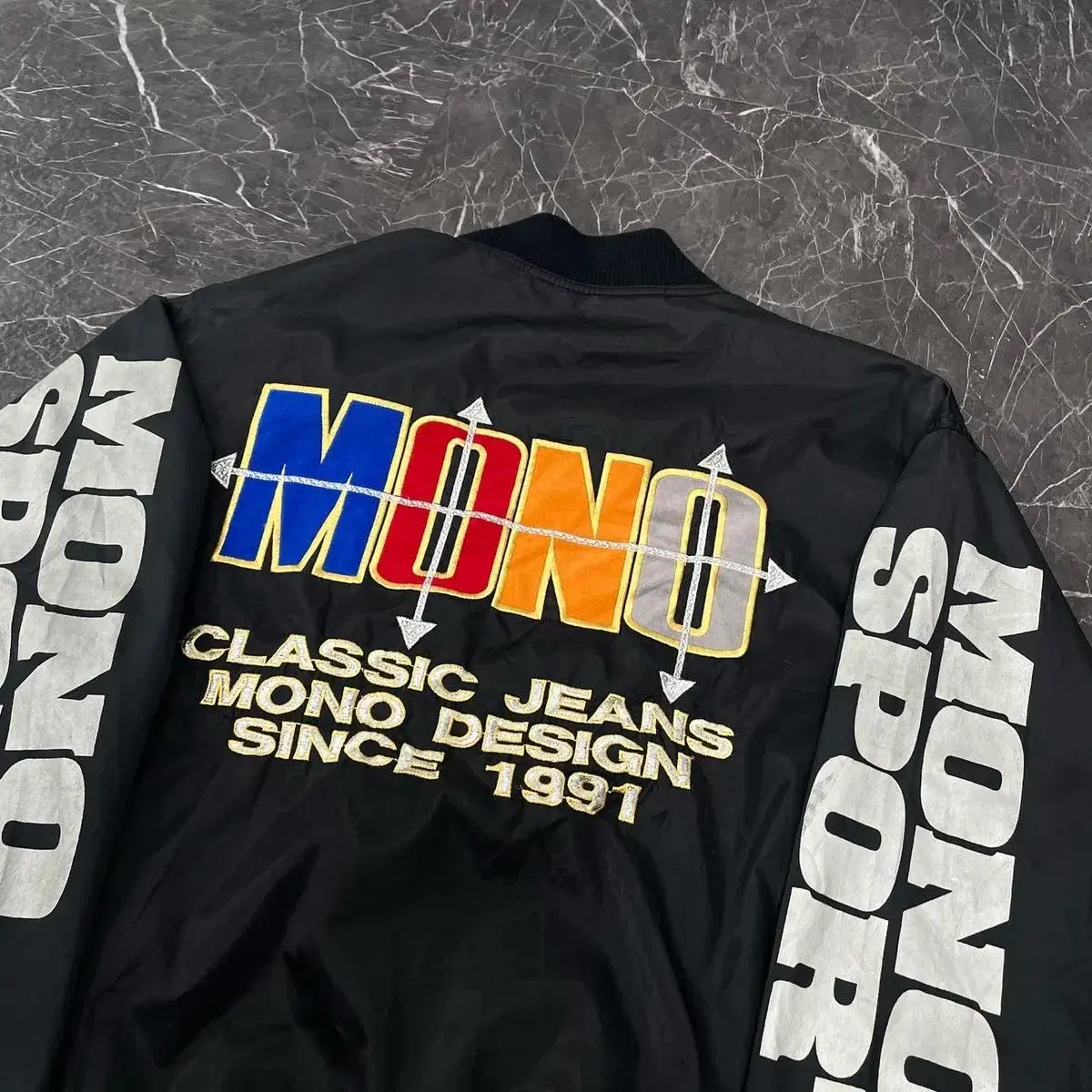 F MONO 90's 올드스쿨 봄버 자켓