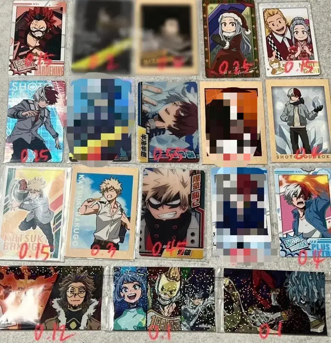 Hiroaka Collectors Snapmoid Pasha Eri Todoroki Bakugo Kishirima Hawks