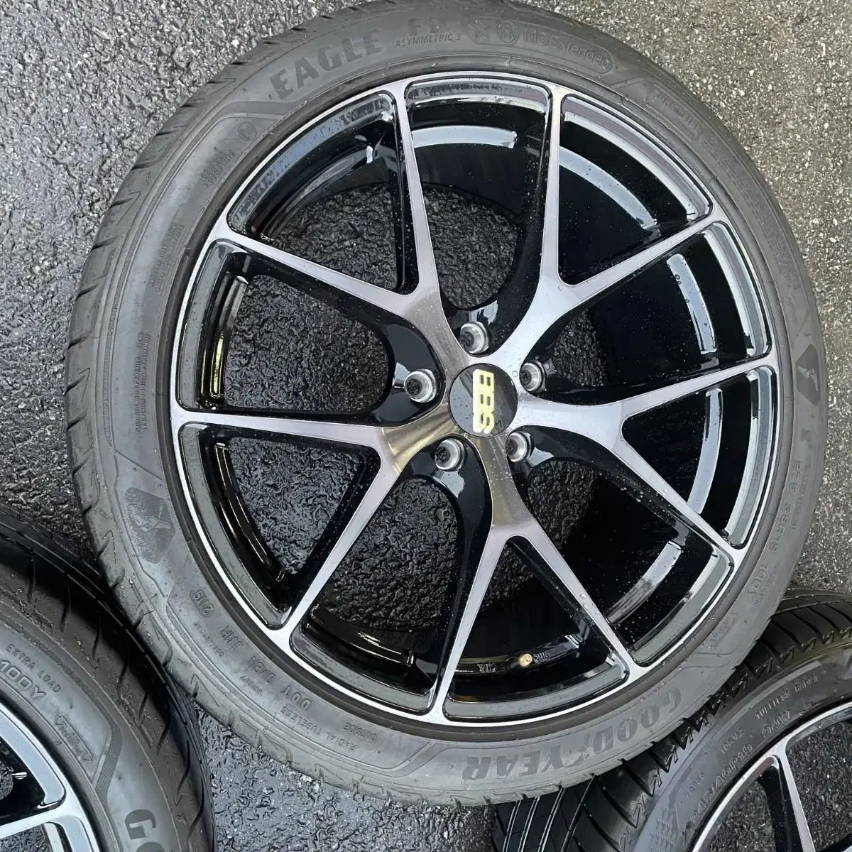 [판매] BBS cir 사제19인치 휠타이어셋.벤츠e클,bmw5,7