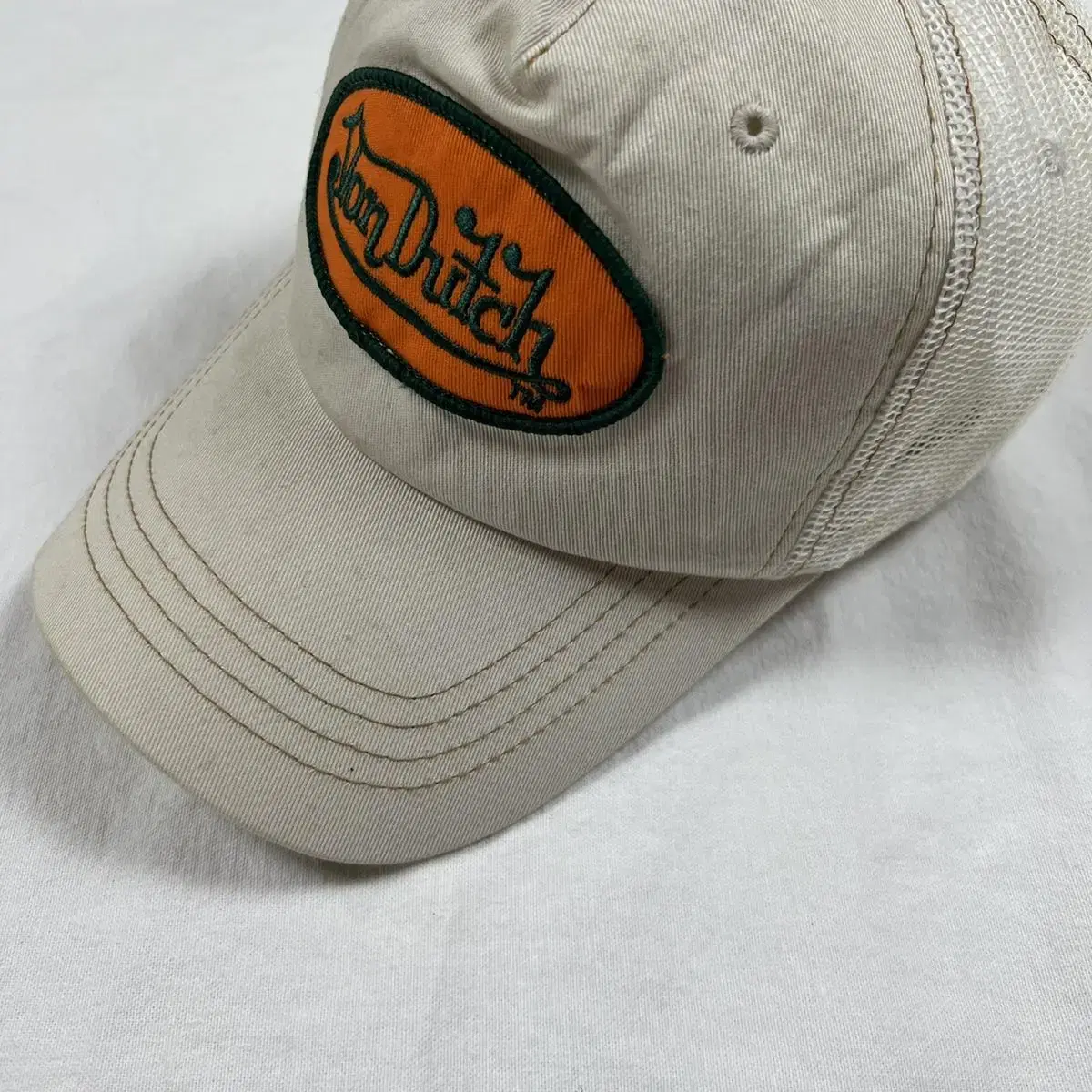 본더치 von dutch 패치로고 메쉬 트래커 캡 모자