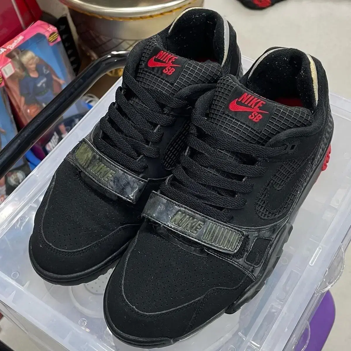 nike x supreme air trainer2 sb 블랙