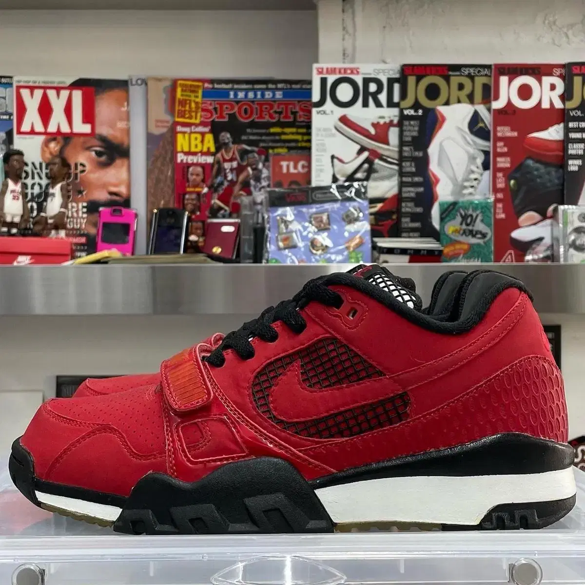 nike x supreme air trainer2 sb 레드