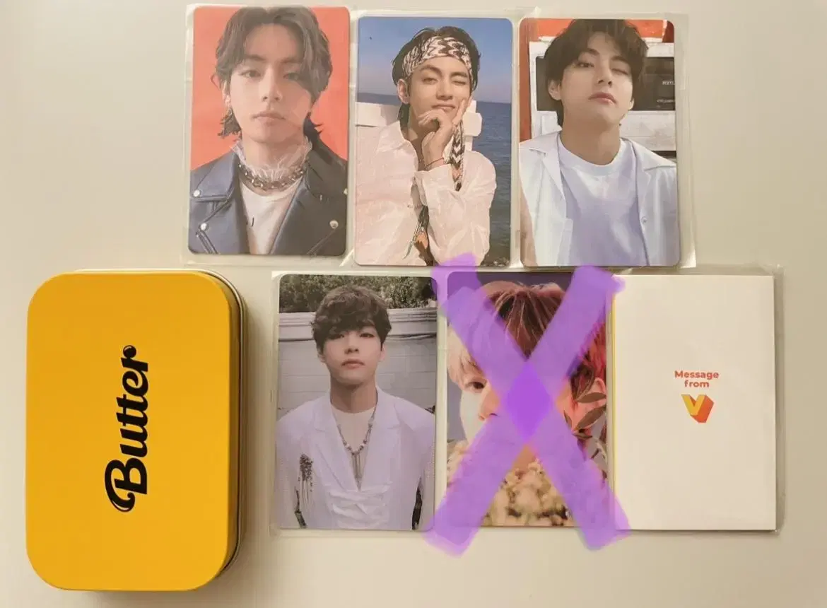 Bangtan butter taehyung photocard set Butter Teahyung tete pc