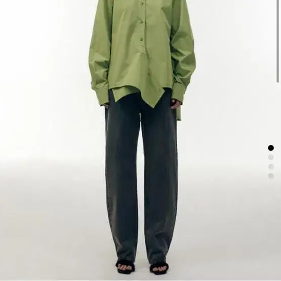 로우 클래식 22PF SIDE BUTTON SHIRT - GREEN S