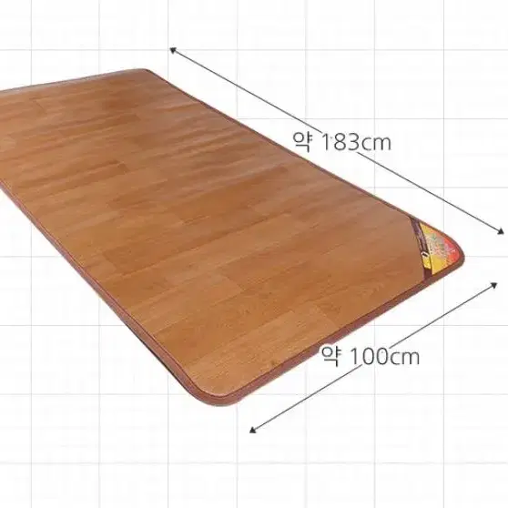 [새상품+무배] 첫사랑전기장판 거실 바닥 황토우드 마루무늬 전기매트 깔개