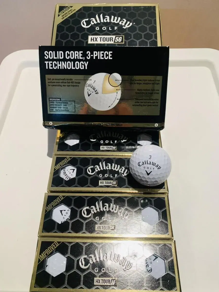 [미사용] 캘러웨이 골프공 Callaway HX Tour 5G golf