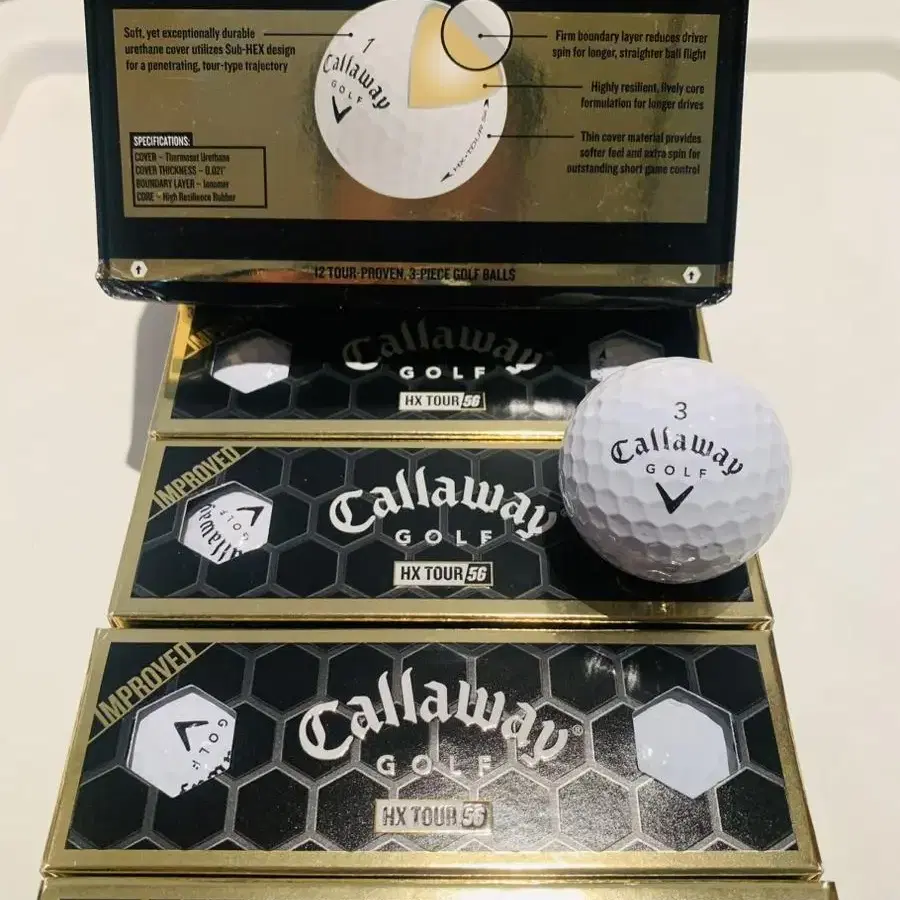 [미사용] 캘러웨이 골프공 Callaway HX Tour 5G golf