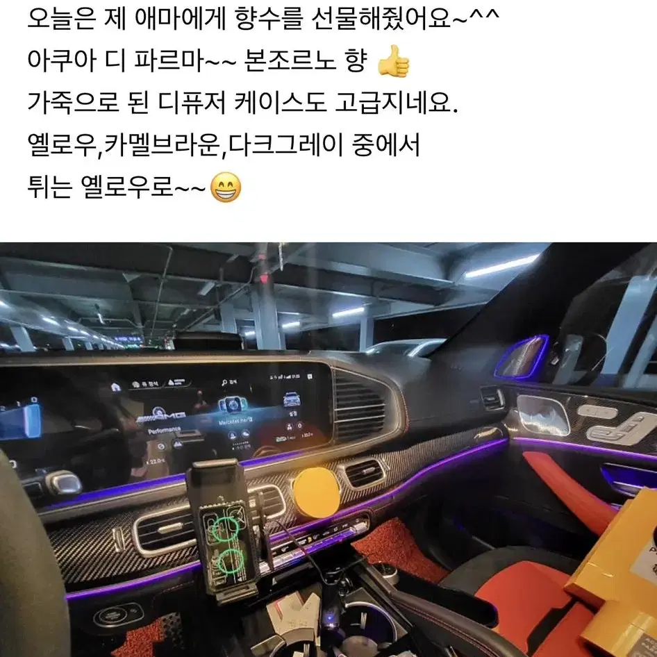 포르쉐 페라리 아쿠아디파르마 차량용 디퓨저 본조르노향