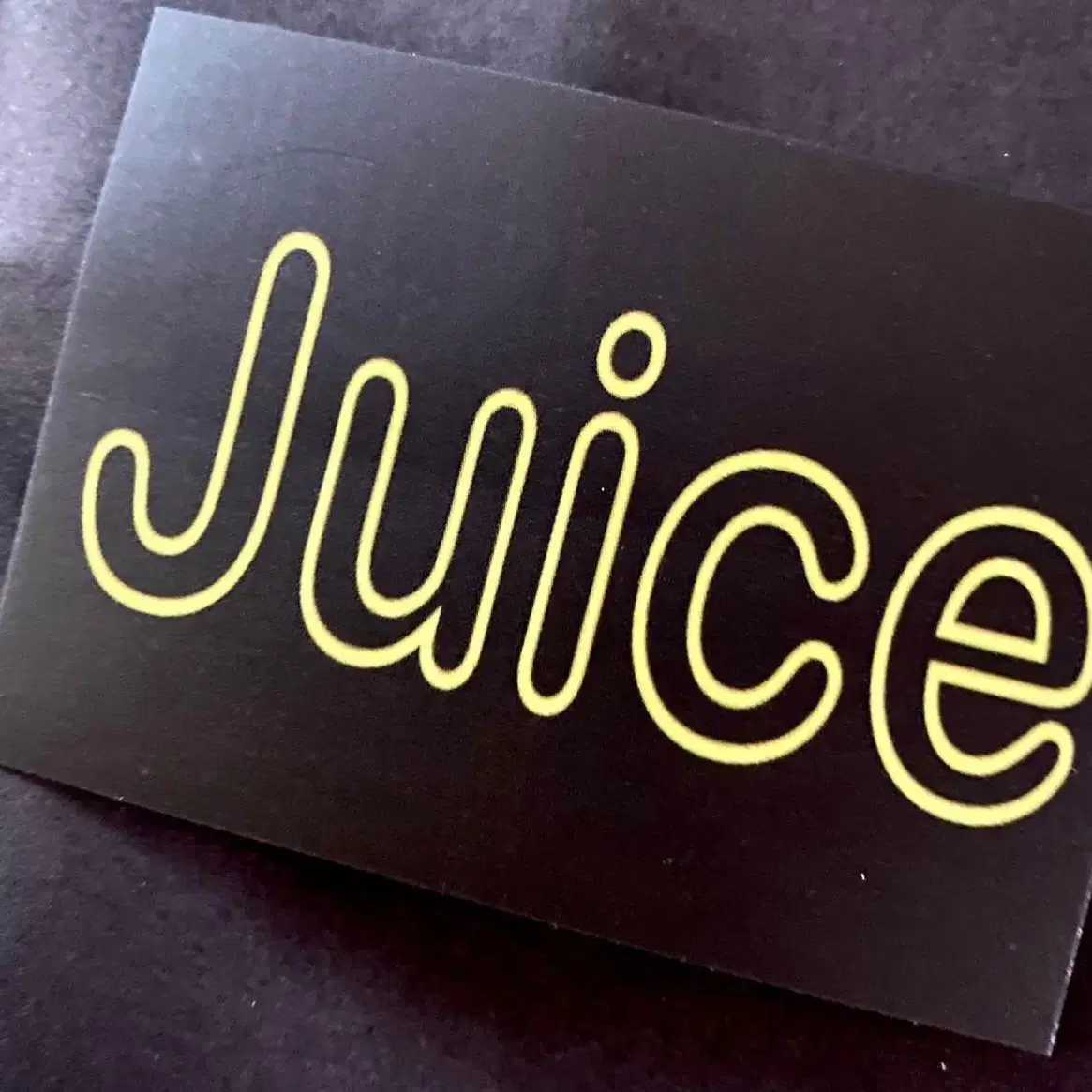 Juice 영문사각스티커