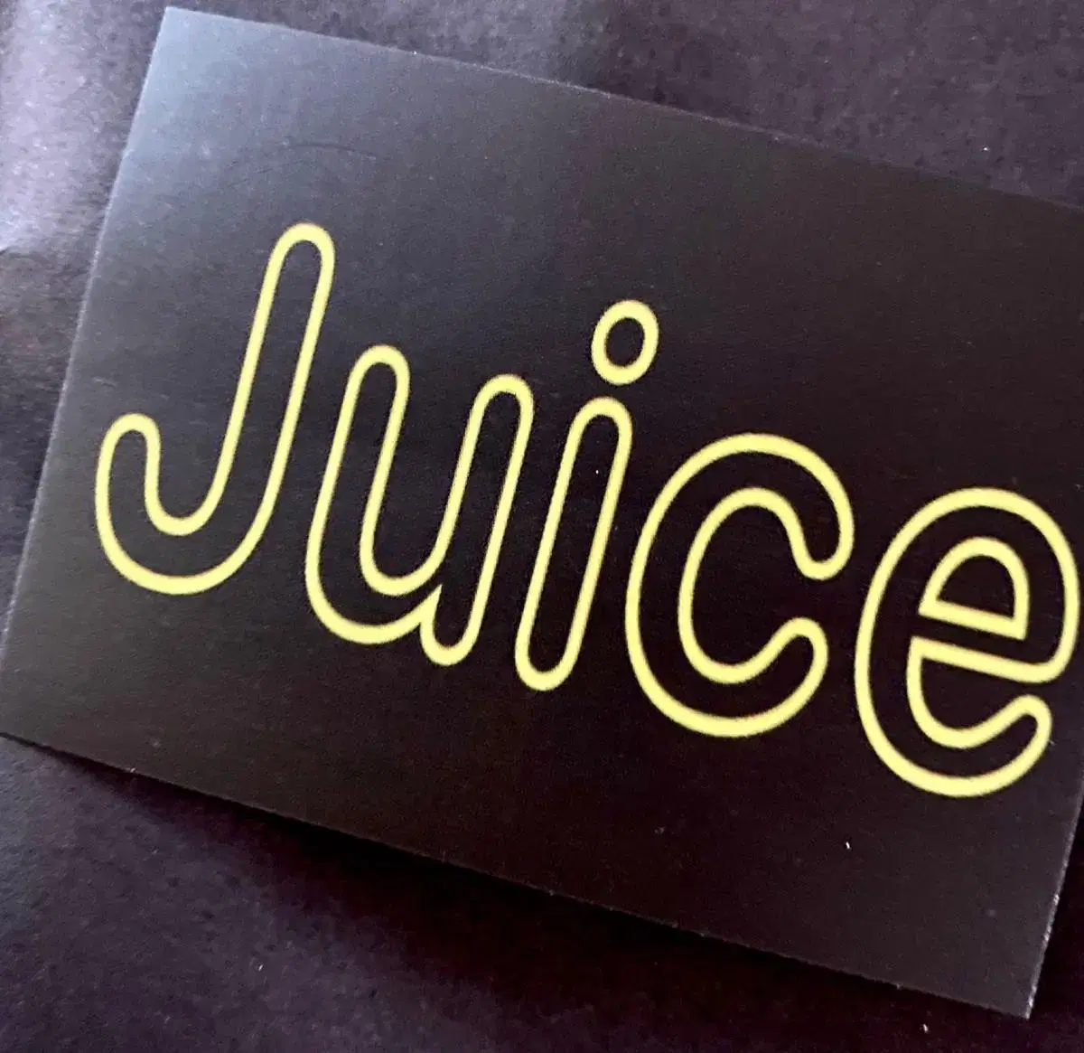 Juice 영문사각스티커