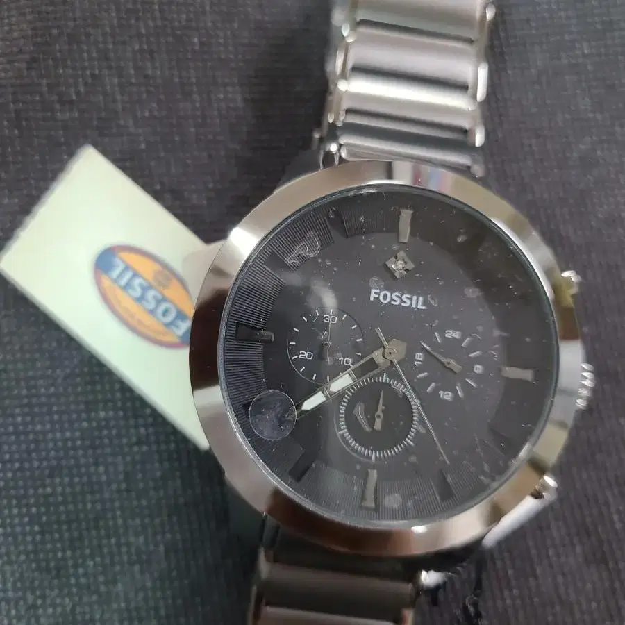 FOSSIL 그레이 스틸 남성용 시계FS4680 새제품 판매합니다.