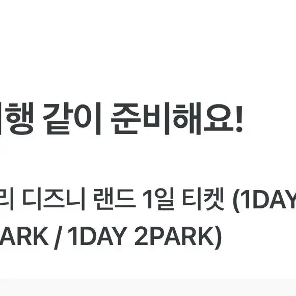 파리 디즈니랜드 1Day2Park (11/25)