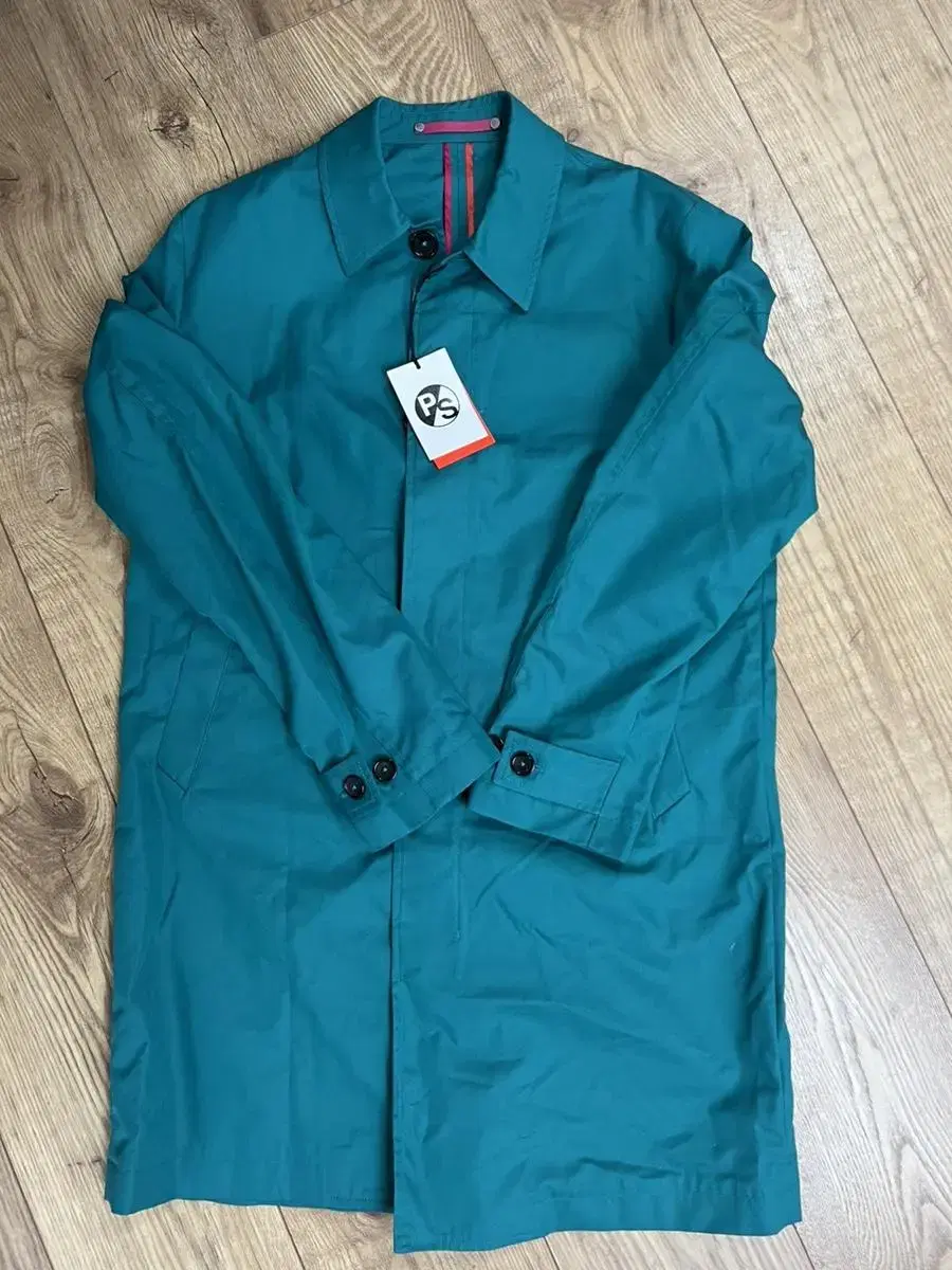 Pallsmith Maccoat Turquoise Large New