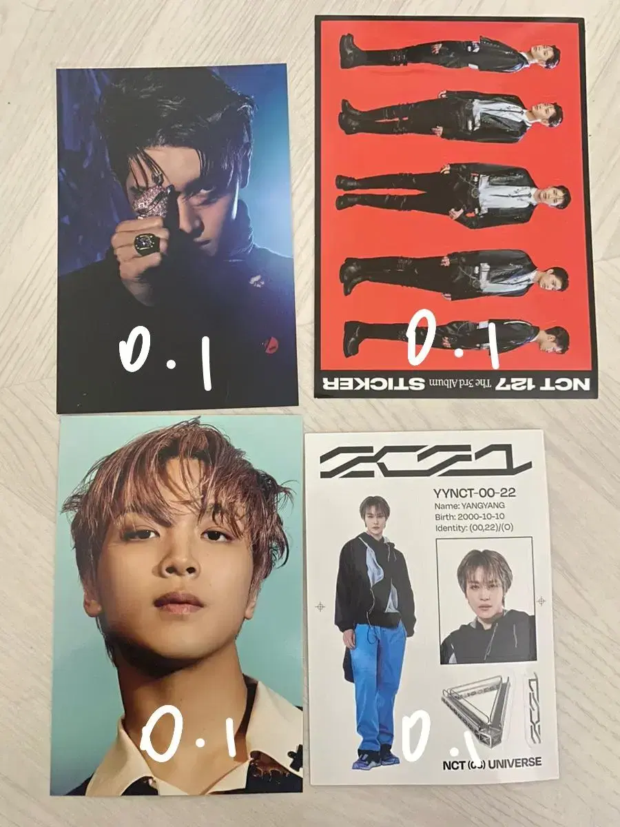 NCT haechan taeyong taeil yangyang postcard sticker Fei Bolette 2021