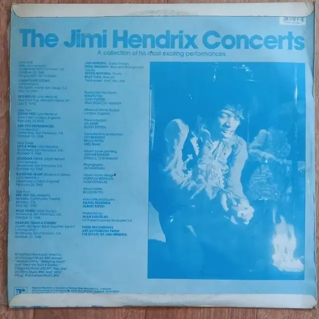 jimi hendrix 2lp 지미 헨드릭스