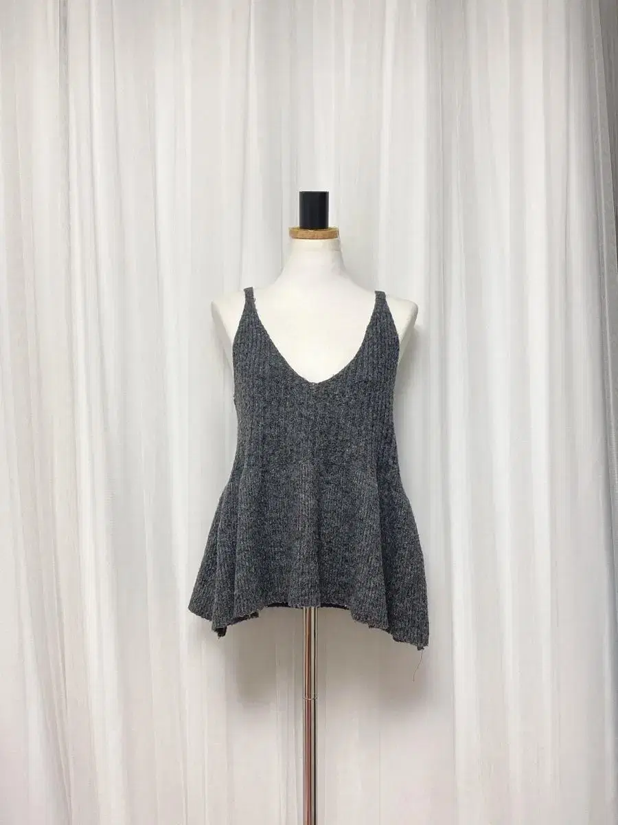 Women's knit wool bustier