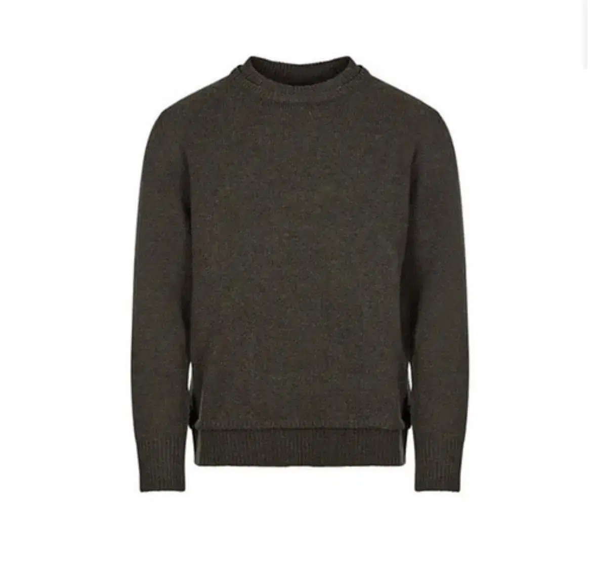 [L] 21fw Margiela elbow-patch wool knit khaki