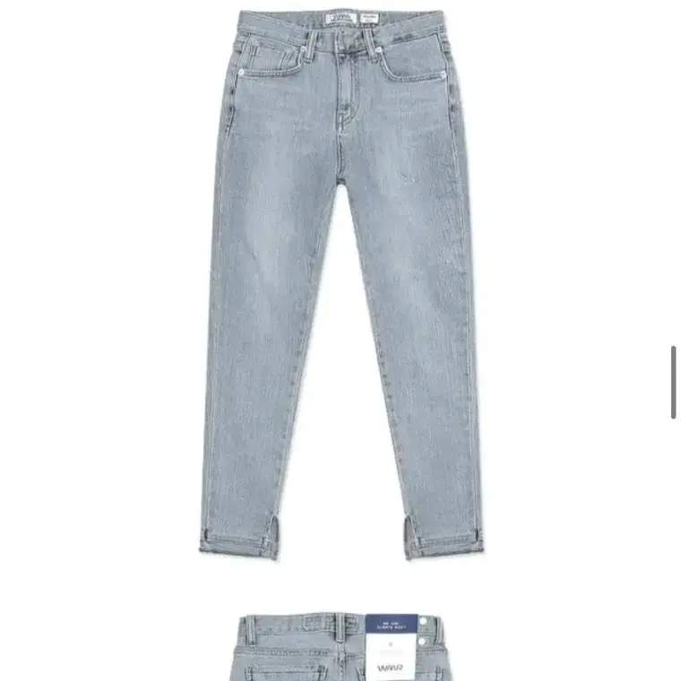 와르 스키니진 WAAR W11 Slit Skinny denim pants