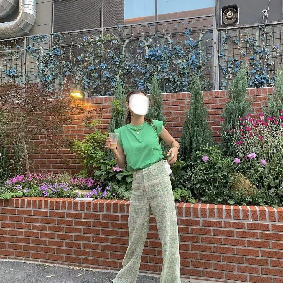 마우솔레움 Tweed wide pants (거의 새상품)