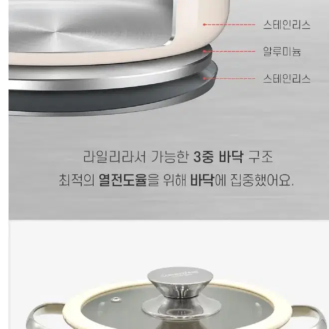 코렐 코닝웨어 스텐냄비 24cm