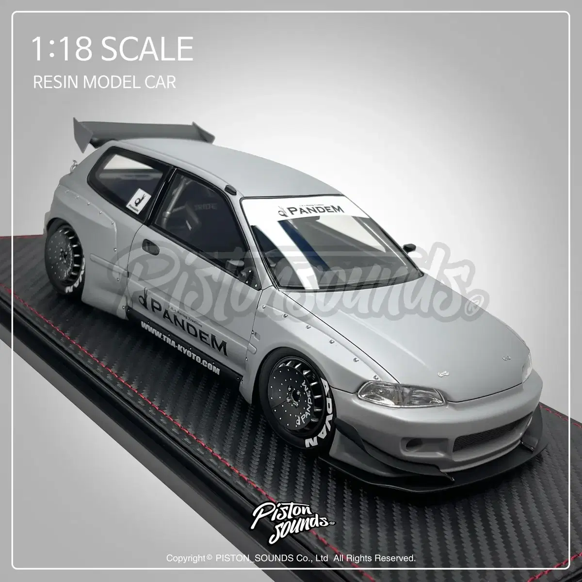 1:18 Scale Civic EG Pandem Rocket Bunny Widebody Diecast Resin Model