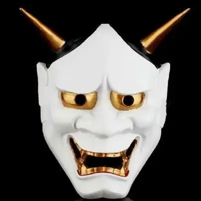 새 촬영 흰색 가면 일본 Hannya Noh 마스크 할로윈 코스프레 파티