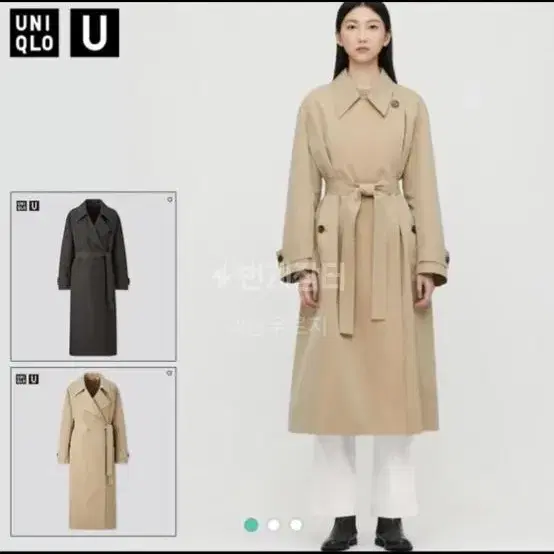 유니클로 u 20fw 우먼 트렌치 코트 L