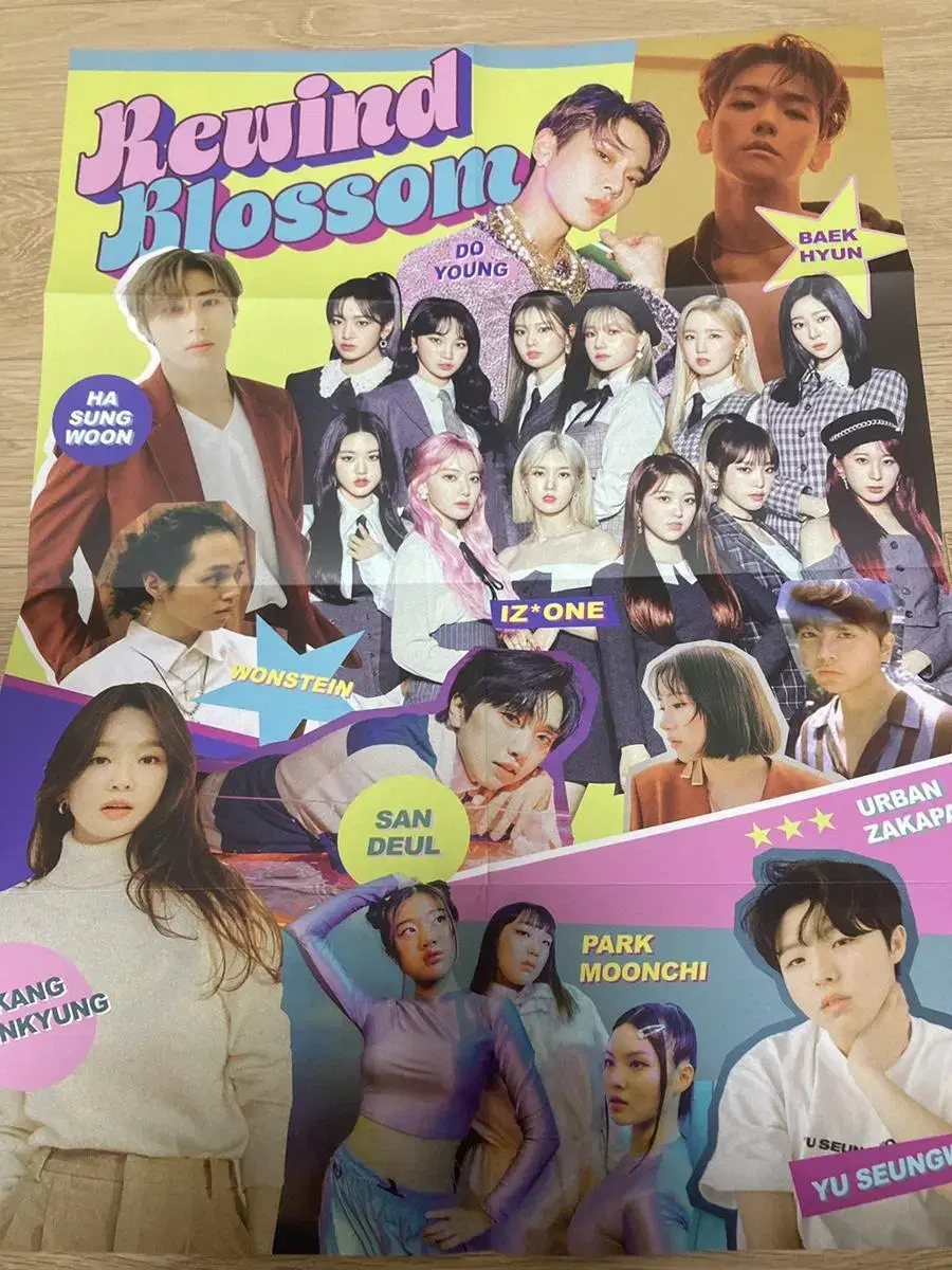 Rewind Blossom poster NCT doyoung exo baekhyun iz*one ive le sserafim