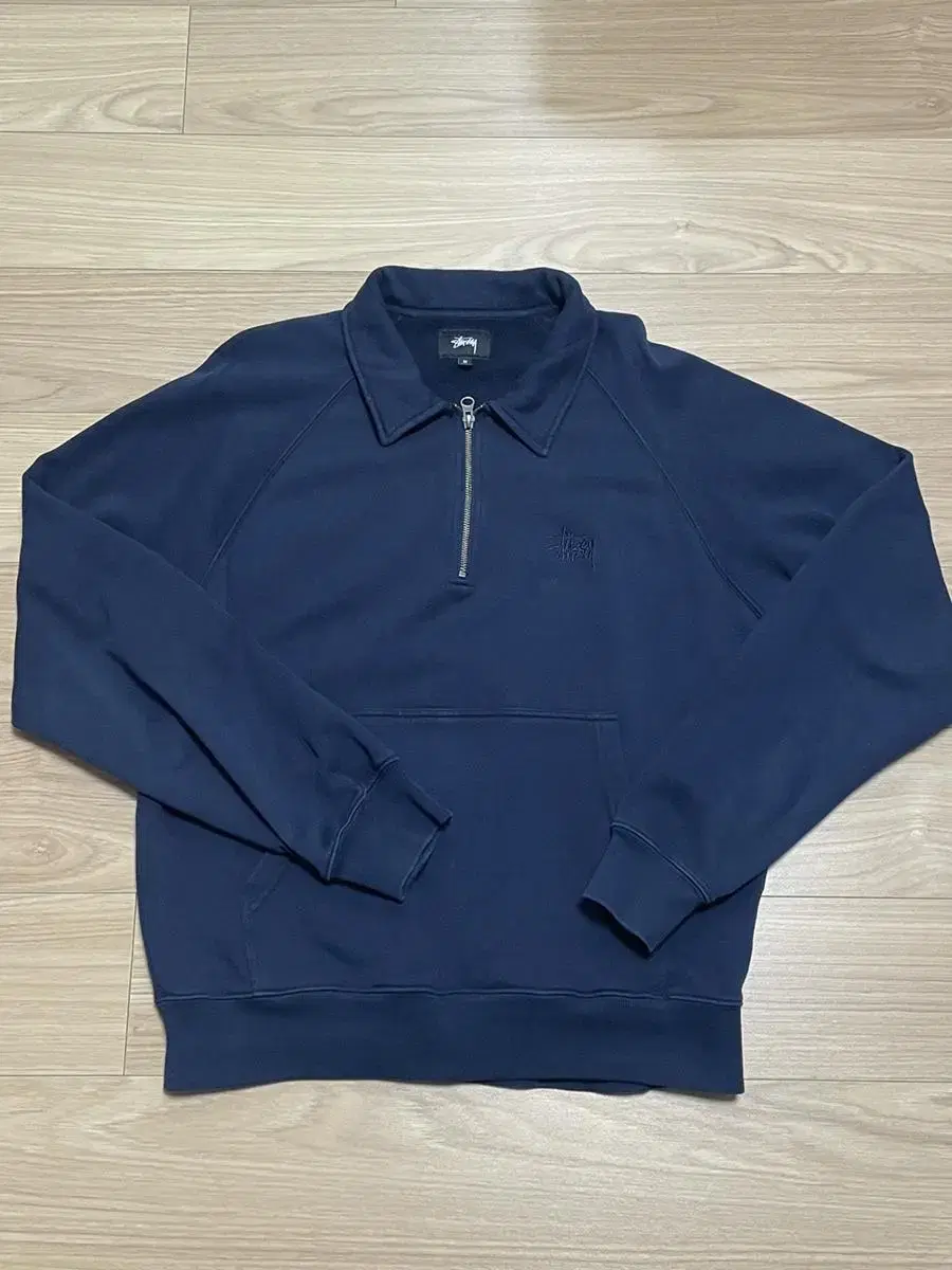 Stussy Half-Zip Up Man-to-Man M