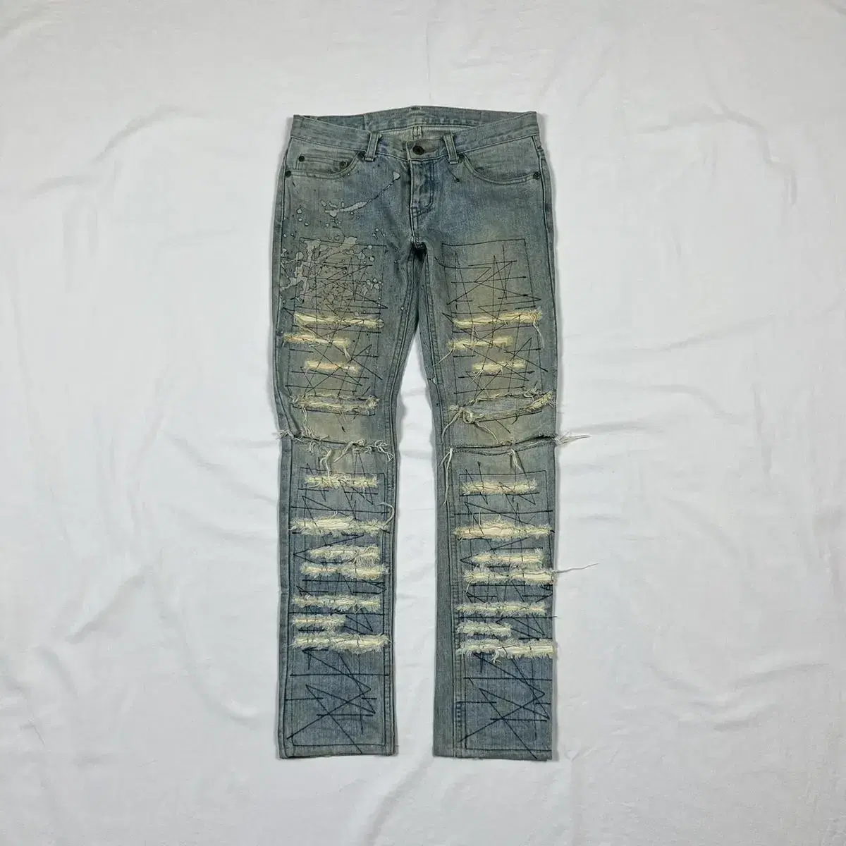 Hysteric Glamour Hysteric Glamour Destroyed Painted Jeans