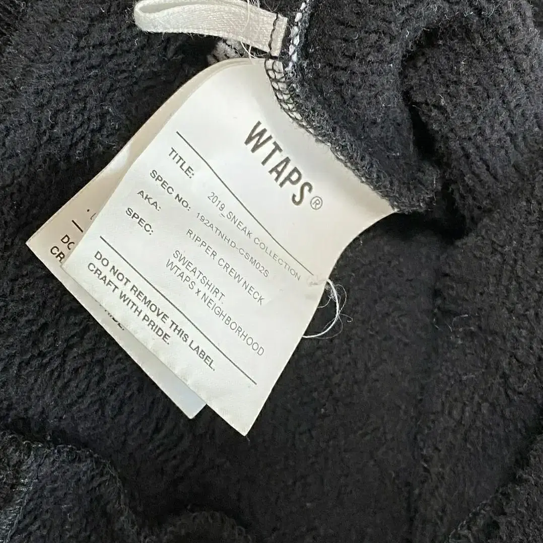 [3]WTAPS X NEIGHBORHOOD RIPPER CREWNECK