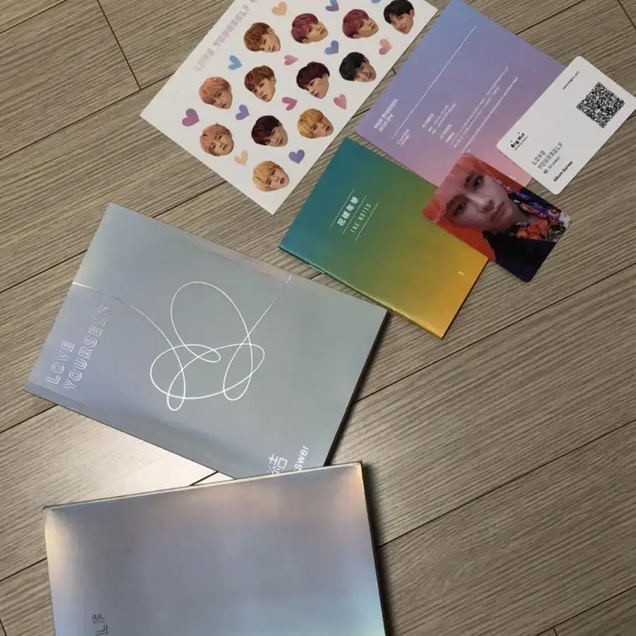 방탄 loveyourself 2CD answer S 스티커 화양연화더노트