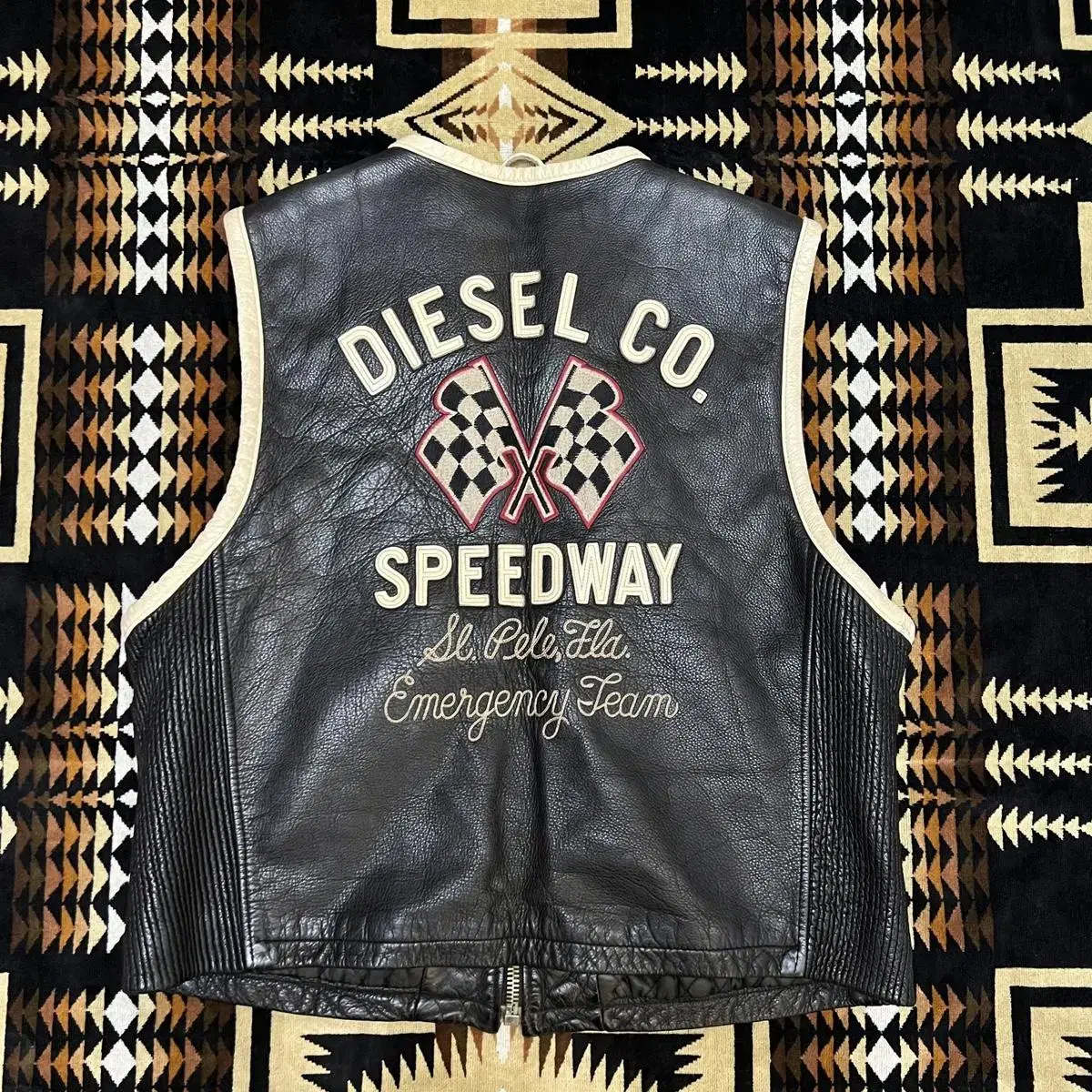 The Legendary Tupac Diesel Cowhide Motorcycle Leather Vest