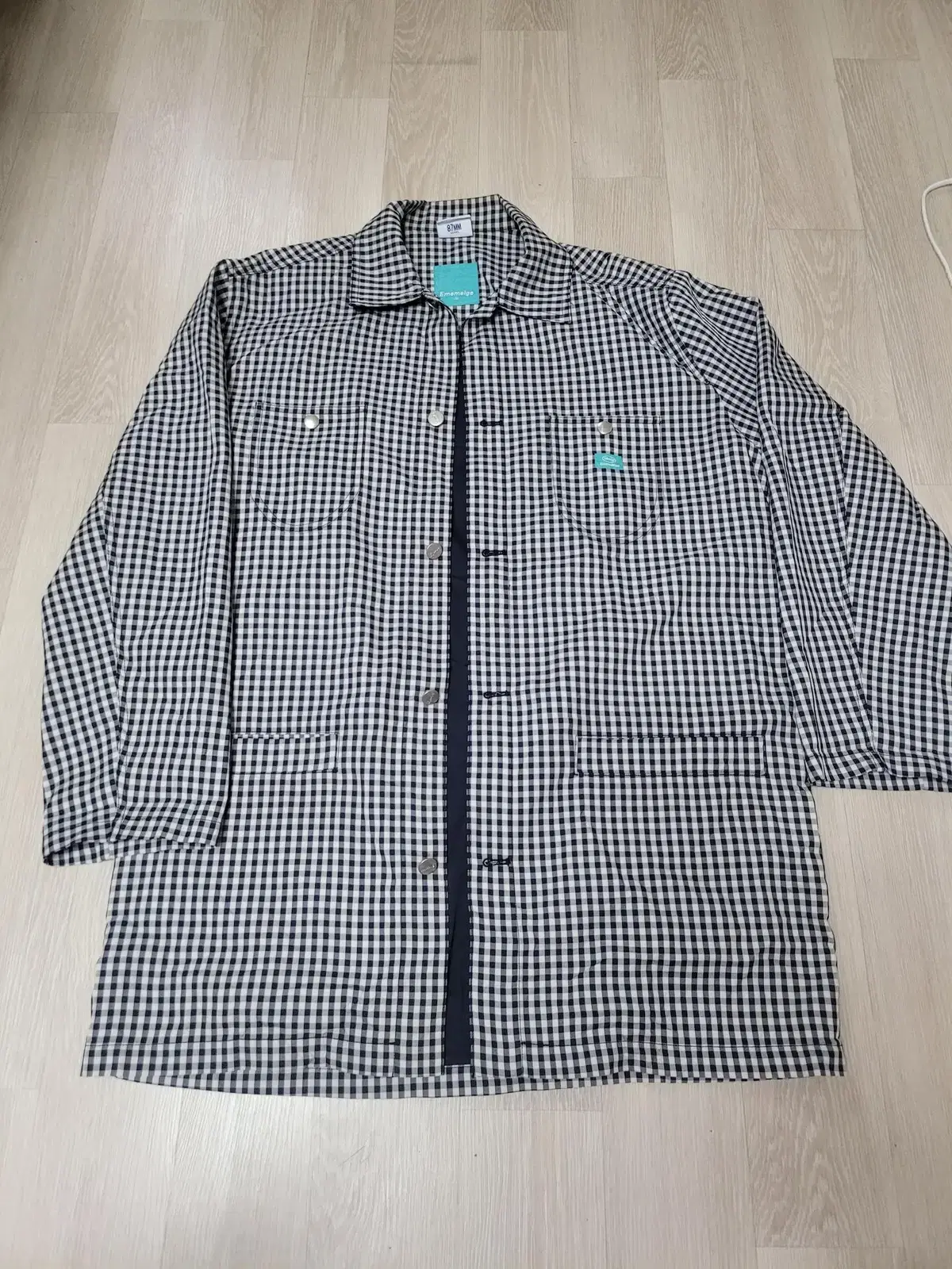 87MM Check Coat Sizes 105-110