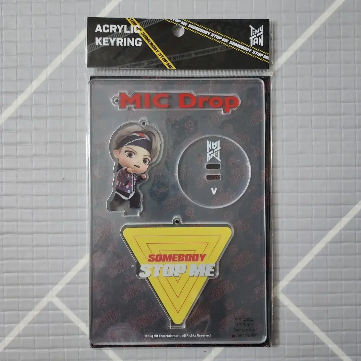 Bangtan V (Taehyung) Microphone Drop Acrylic Keyring