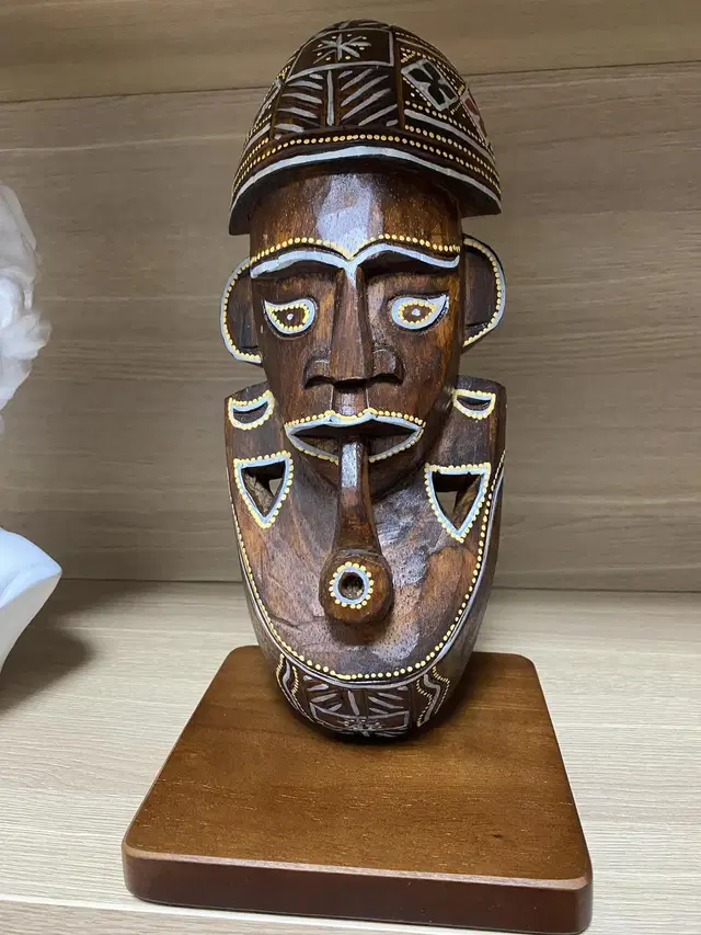 인도네시아 수공예품 Mask Tribal African Wise