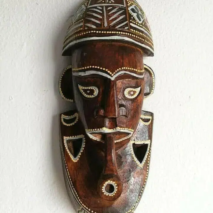 인도네시아 수공예품 Mask Tribal African Wise