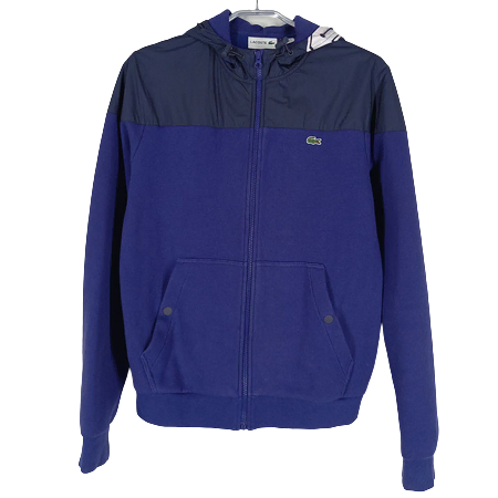 Lacoste Men's Hooded sweatshirt with fur trim Bloo95 (HU10248)