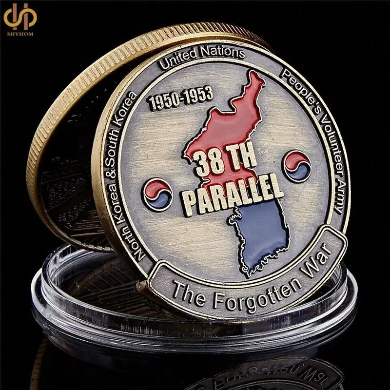 새 6.25 전쟁 1950-1953 기념주화 메탈 코인 동전 수집용 기념품 컬렉션 장식 선물 전시용 소장용 기념메달 인테리어 소품 기념 동전 메탈 코인 컬렉터 아이템