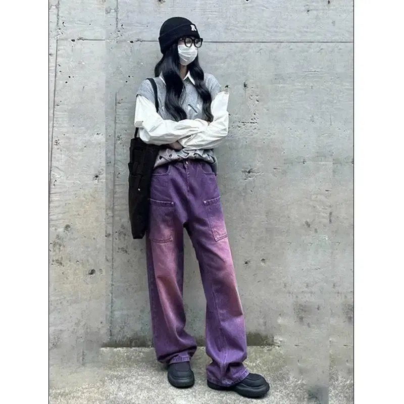 Unisex vintage purple pants