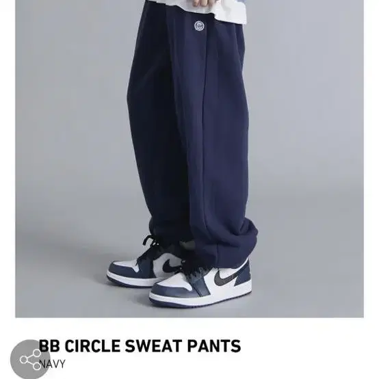 브라운브레스 BB CIRCLE SWEAT PANTS - NAVY (XL)