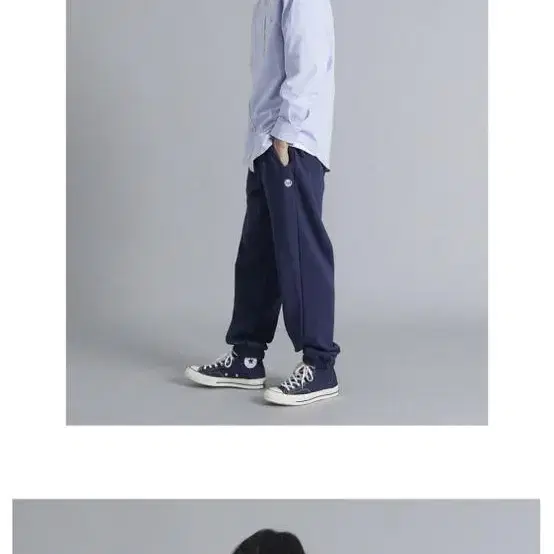 브라운브레스 BB CIRCLE SWEAT PANTS - NAVY (XL)