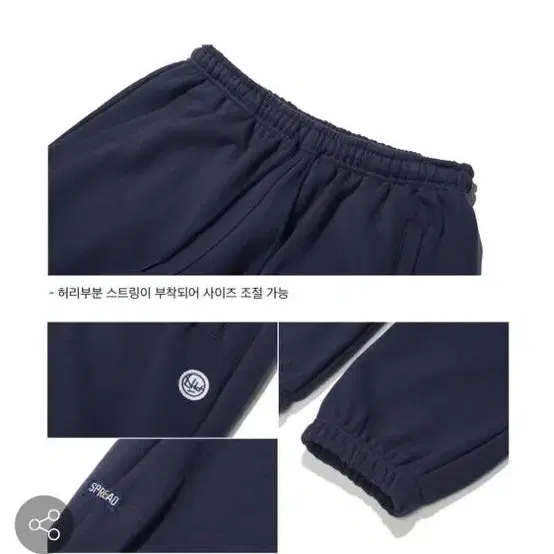 브라운브레스 BB CIRCLE SWEAT PANTS - NAVY (XL)