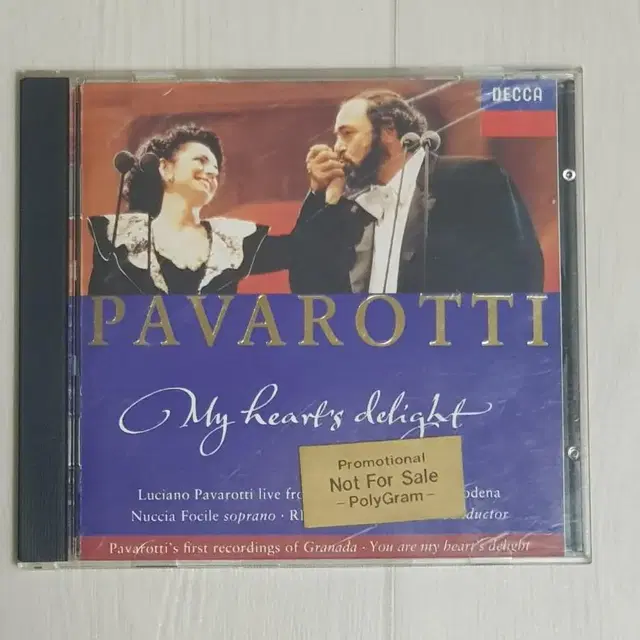 Pavarotti 실황 My Heart's Delight 클래식 cd